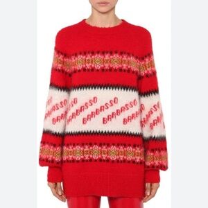 MSGM Oversized Barbasso Mohair Knit Sweater S
